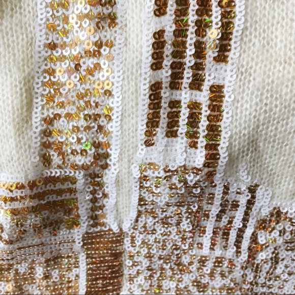 Wildfox It Could Happen Skyline Sequin Sweater M - Picture 6 of 7